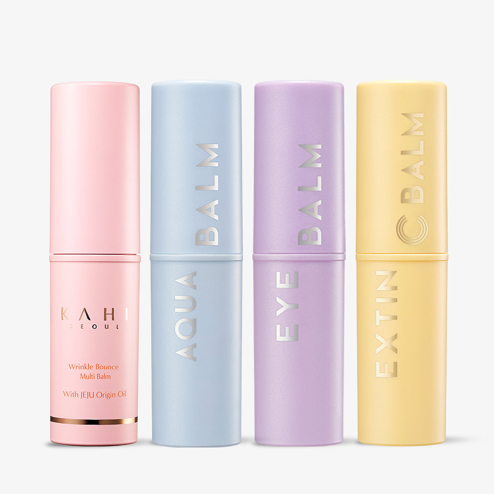 KAHI Balm Lovers' Set: Multi, Eye, Aqua and Extin C Balm Sticks
