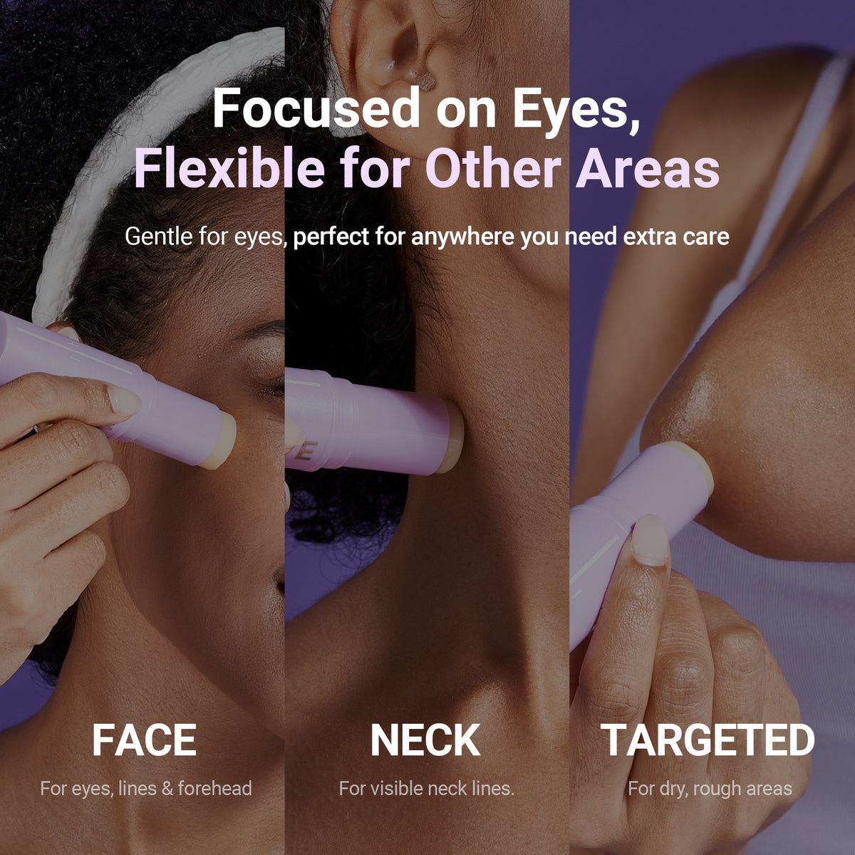 KAHI Eye Balm used on the eye area, neck and dry spots