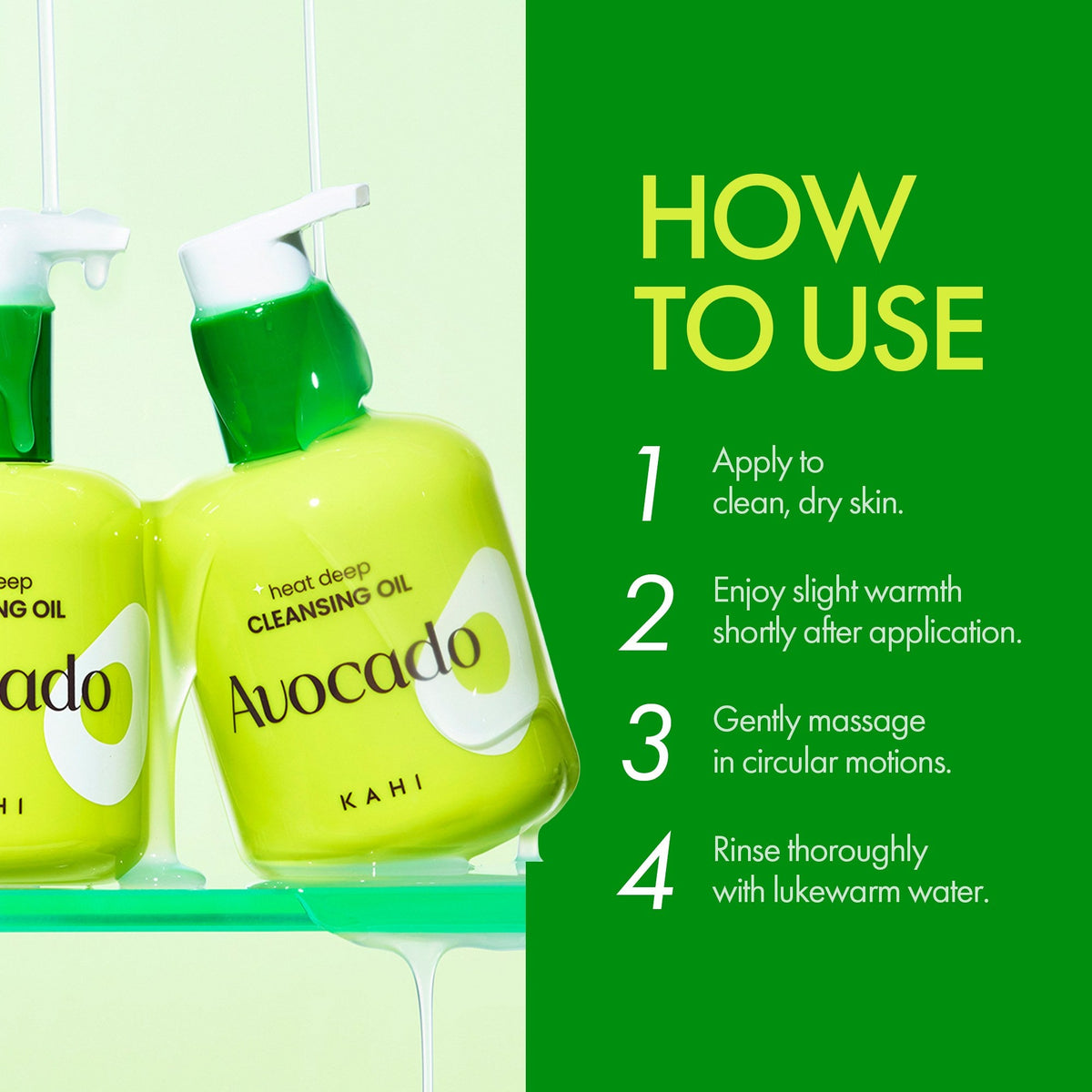 KAHI Heat Deep Cleansing Oil (Avocado), image 2